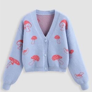 Cider Knit Mushroom print sweater.  New with Tags.
